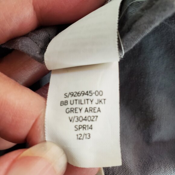 GAP SZ M Women's Zip Front Utility Safari Jacket Cargo Pockets in Gray - Picture 12 of 12